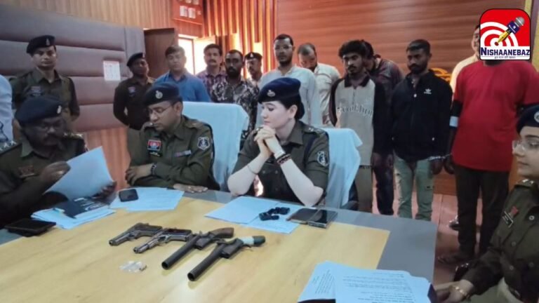 Illegal Weapons Seized Chhattisgarh : राजनांदगांव में पुलिस की बड़ी स्ट्राइक: हथियार लहराकर डराने वाले 7 गुंडे गिरफ्तार, पिस्टल और कट्टे बरामद