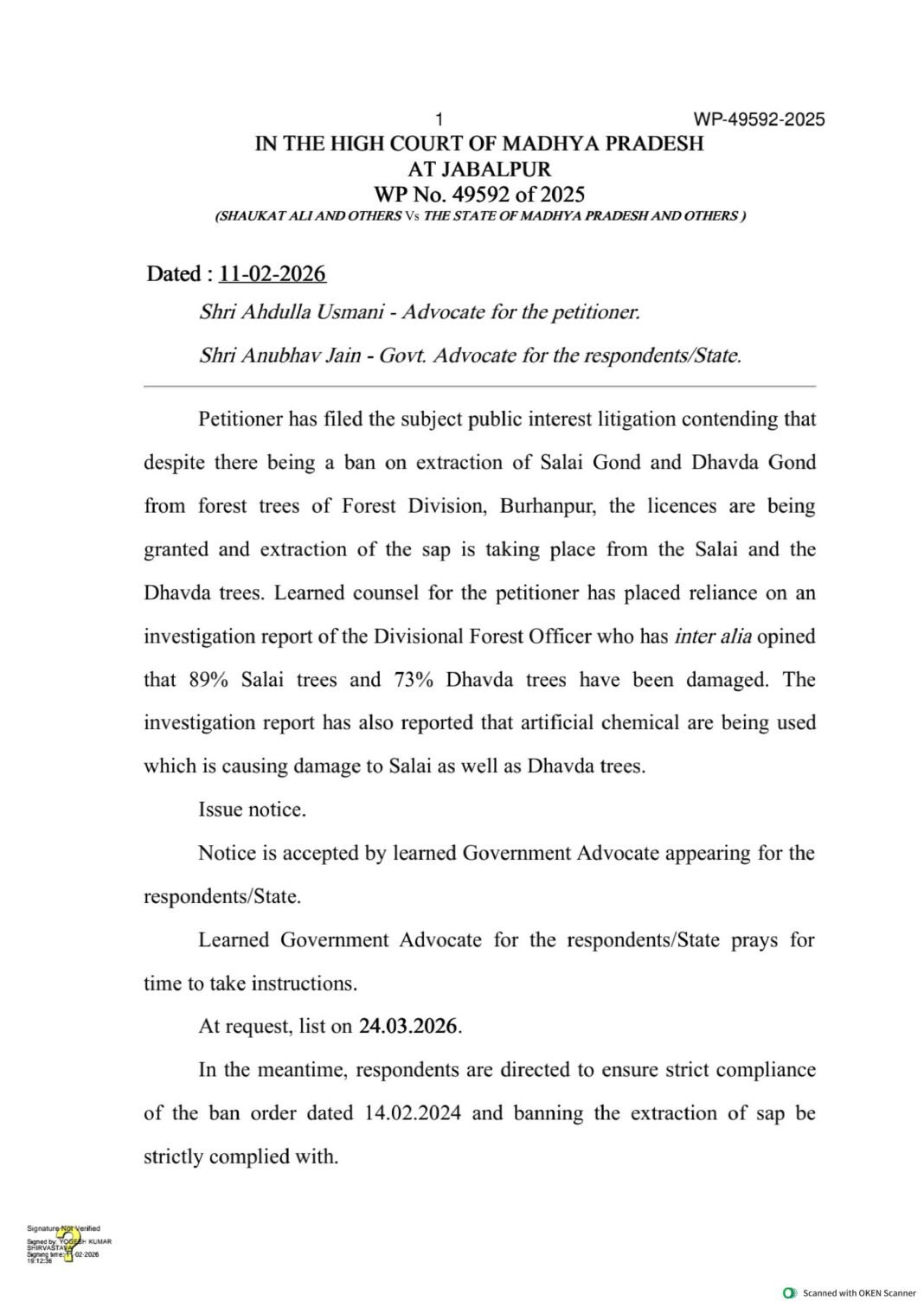 Salai Dhawada Tree Damage : हाई कोर्ट ने वन विभाग को थमाया नोटिस; सलाई और धवड़ा वृक्षों के विनाश पर मांगा जवाब, रसायनों के उपयोग पर जताई नाराजगी