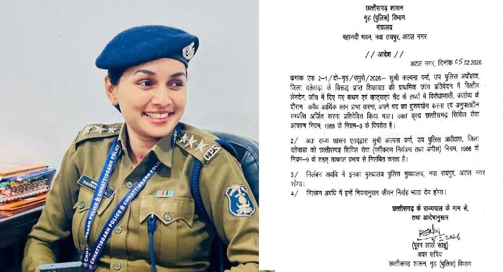 DSP Kalpana Verma suspended : DSP कल्पना वर्मा निलंबित, कारोबारी दीपक टंडन से जुड़े विवाद मामले में बड़ी कार्रवाई, गृह विभाग ने जारी किया आदेश,
