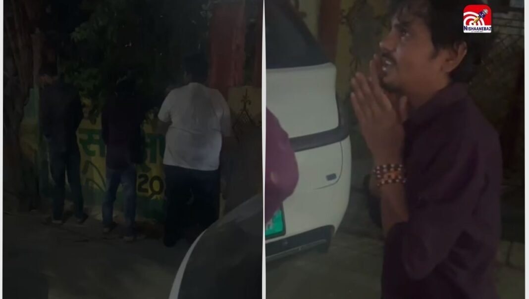इंदौर : शराब के नशे में मंदिर की दीवार पर कर दी पेशाब, Video वायरल, 3 आरोपी हिरासत में