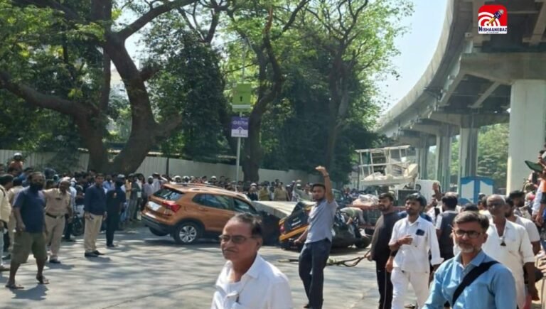 Maharashtra News : मुंबई के मुलुंड में निर्माणाधीन मेट्रो पिलर गिरा, 1 की दर्दनाक मौत, कई घायल