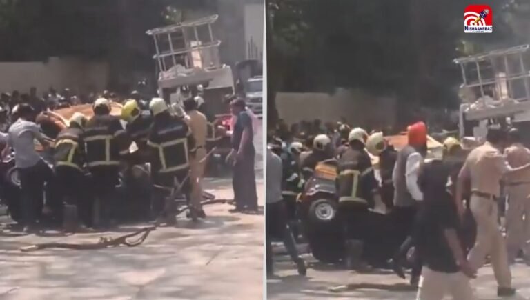 Mumbai Metro Accident : मुंबई के मुलुंड में ऑटो पर गिरा निर्माणाधीन मेट्रो का हिस्सा, कई घायल