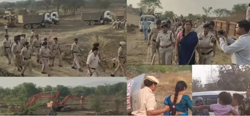 Raipur News: गेजामुड़ा में आर-पार की जंग: ‘बाउंसरों’ और पुलिस छावनी के बीच अडानी का काम शुरू, विरोध करने वाले दर्जनों ग्रामीण हिरासत