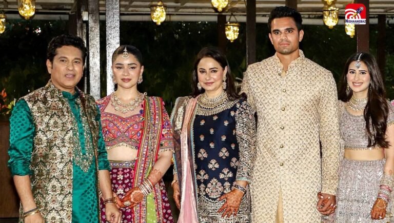 सचिन तेंदुलकर के घर गूंजी शहनाई! शादी के बंधन में बंधे अर्जुन और सानिया चंडोक, MS धोनी से लेकर राहुल द्रविड़ तक हुए शामिल