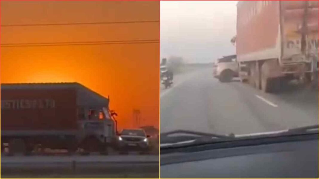 Dabra Highway Truck Accident Video : नेशनल हाईवे पर ट्रक की हैवानियत; कार को 1 किलोमीटर तक घसीटा, मौत को मात देकर सुरक्षित निकले 4 लोग