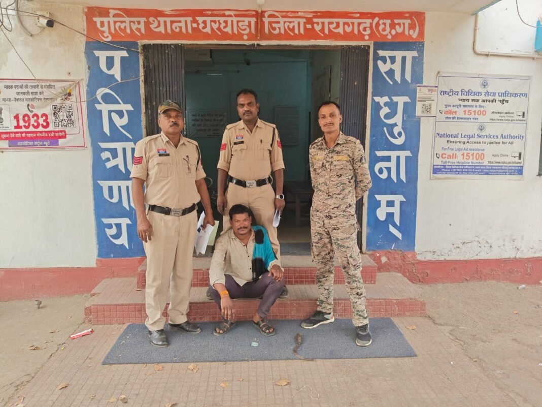 Attempt to Murder Arrest : रायगढ़: पत्नी पर हसिया से प्राणघातक हमला करने वाला पति गिरफ्तार, आपसी विवाद में खूनी संघर्ष