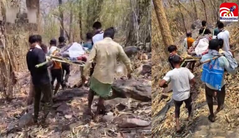 C.G News : चार कंधों पर चलता हुआ प्रशासन! 17 किमी खाट पर ढोकर ले जाना पड़ा मरीज, नहीं मिली एंबुलेंस