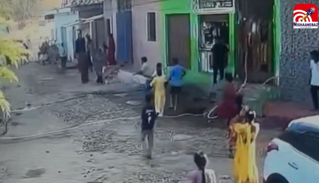 ग्वालियर : मुखबिरी के शक में पड़ोसी ने पड़ोसी पर चलाई गोली, CCTV में कैद वारदात