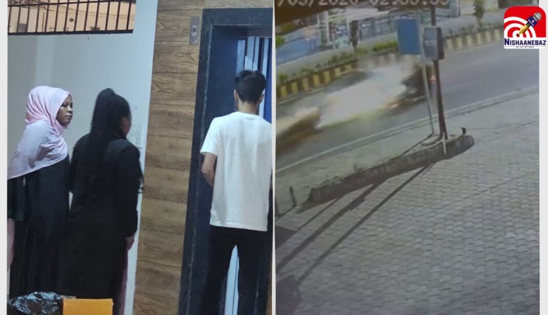 इंदौर : समृद्धि अपार्टमेंट हिट एंड रन मामले में विदेशी महिला एंगल की जांच तेज तो तुकोगंज एक्सीडेंट का CCTV फुटेज वायरल