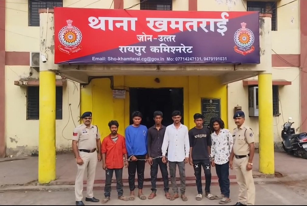 Raipur Crime : गोदाम में नकबजनी का खुलासा, 6 आरोपी गिरफ्तार, चोरी का माल बरामद