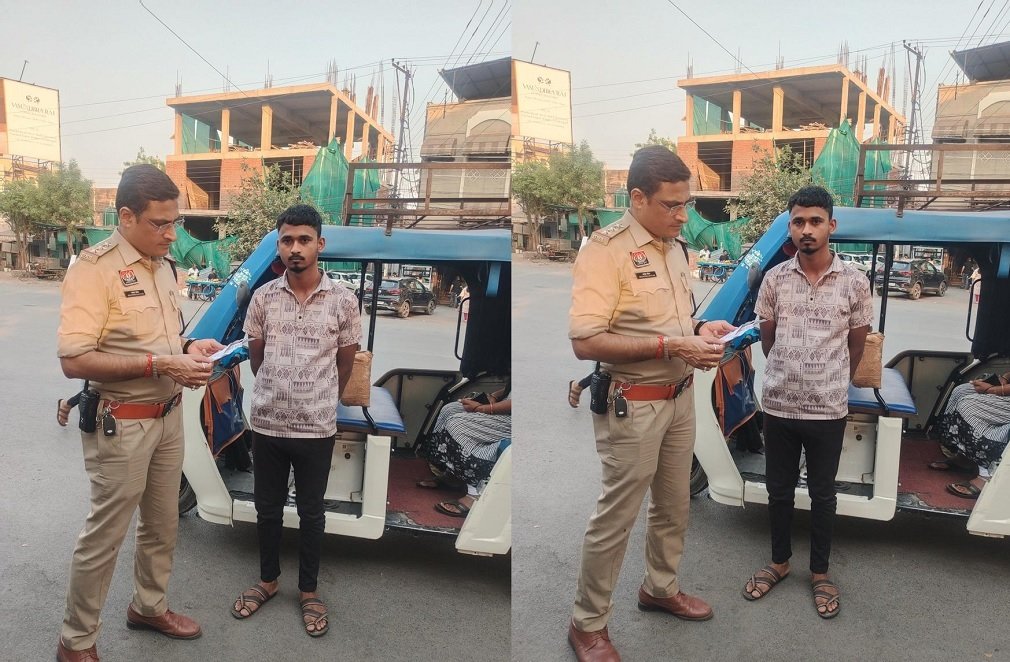 Raipur Crime : रायपुर में ई-रिक्शा चालकों पर पुलिस का एक्शन, 2 घंटे में 78 पर कार्रवाई