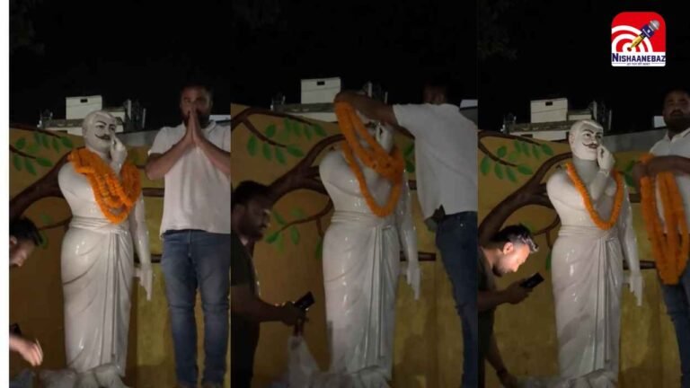 अंबिकापुर में सियासी बवाल! CM साय से पहले यूथ कांग्रेस ने किया चंद्रशेखर आजाद की प्रतिमा  का अनावरण