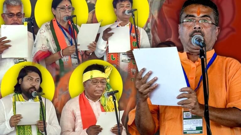 बंगाल में बंगाल में ‘शुभेंदु युग’! CM शुभेंदु के साथ दिलीप घोष समेत 5 नेताओं ने भी ली मंत्री पद की शपथ