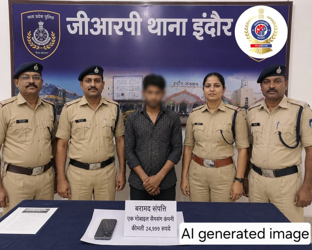 MP NEWS: इंदौर जीआरपी की ताबड़तोड़ कार्रवाई: लाखों के जेवरों से भरे बैग बरामद, शातिर चोर गिरफ्तार, यात्रियों को लौटाया सामान