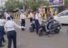Indore Traffic Police : इंदौर: पलासिया चौराहे पर पुलिस का ‘वृहद चेकिंग’ अभियान, बिना नंबर की फॉर्च्यूनर और ‘बत्ती’ वाली कार पर गिरी गाज