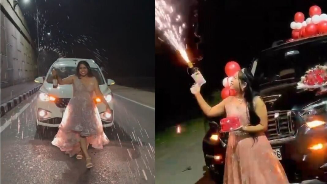 Road Hooliganism: बिलासपुर में सड़क पर ‘बर्थडे और रील’ का जानलेवा क्रेज, हुड़दंग मचाते कार चालक और महिला मित्र पर गिरी गाज