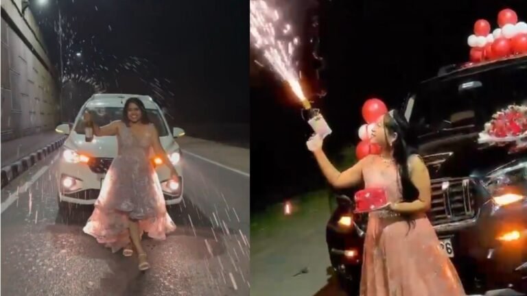 Road Hooliganism: बिलासपुर में सड़क पर ‘बर्थडे और रील’ का जानलेवा क्रेज, हुड़दंग मचाते कार चालक और महिला मित्र पर गिरी गाज