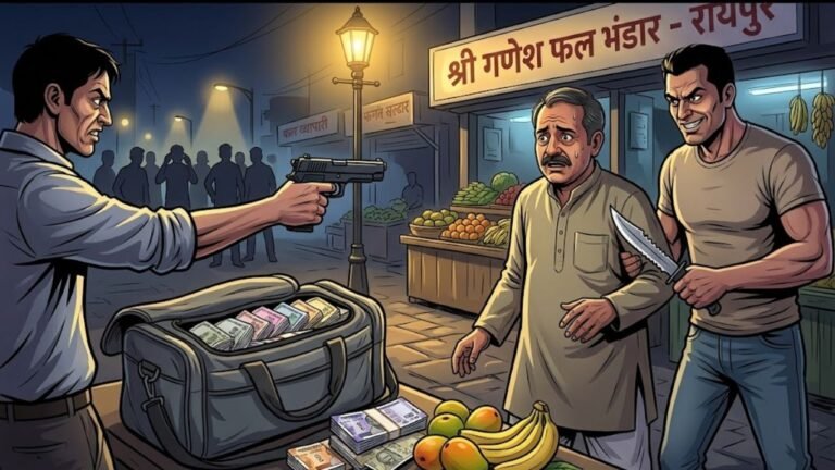 Raipur Loot Case : रायपुर: फल व्यापारी से बंदूक और चाकू की नोक पर 36 हजार की लूट; परिचित ही निकला लुटेरा