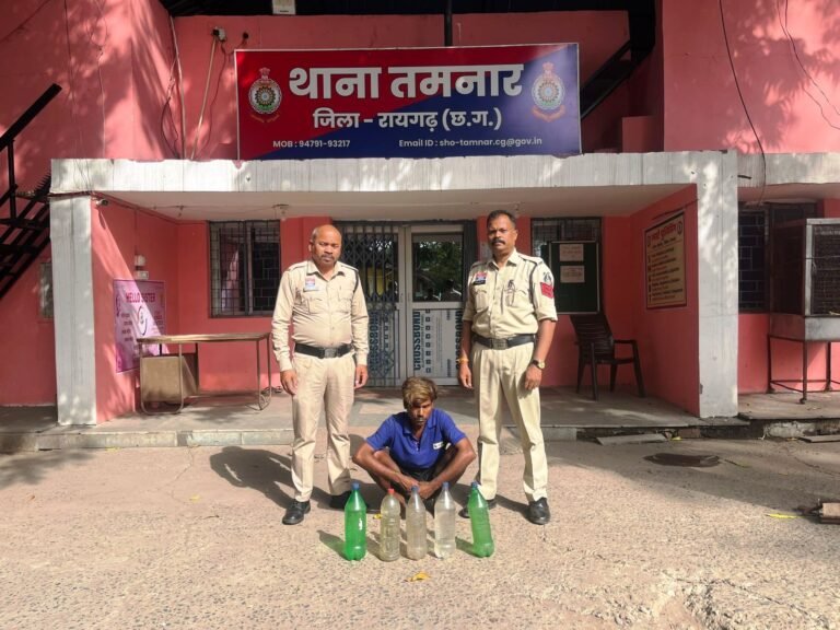 Tamnar Thana Action: मुखबिर की सटीक सूचना पर पुलिस की दबिश: इंस्पेक्टर प्रशांत राव की टीम ने करवाही में की कार्रवाई; तस्करों में मची अफरा-तफरी
