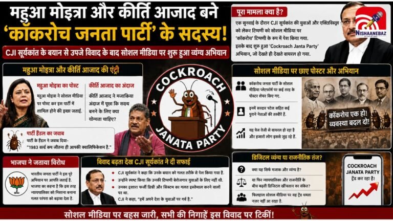 महुआ मोइत्रा-कीर्ति आजाद शामिल हुए ‘कॉकरोच जनता पार्टी’ में, जानें किसके विवादित बयान से जन्मी CJP