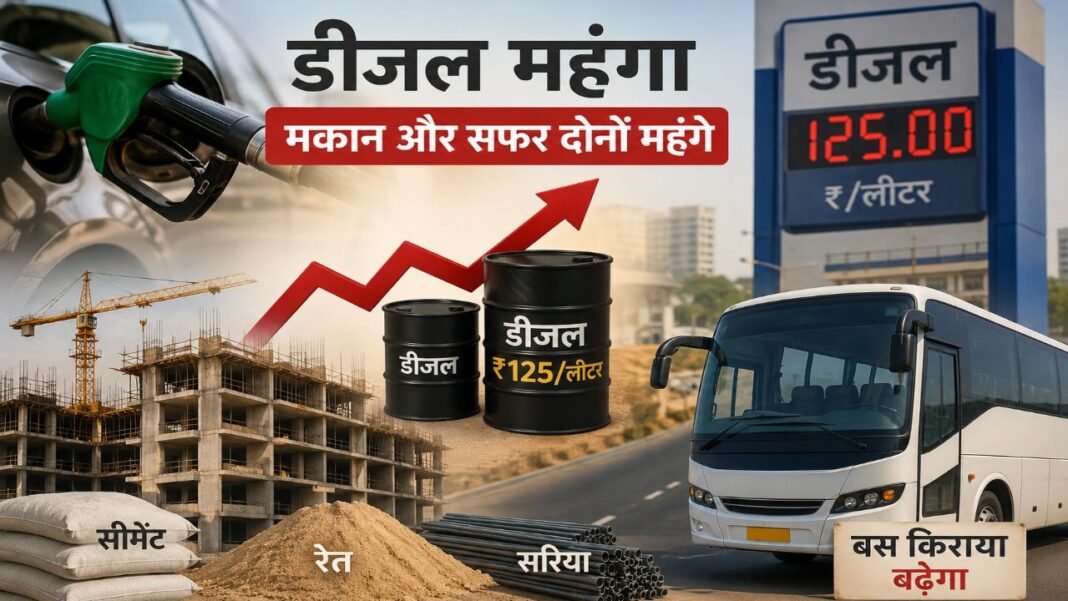 CG News: रायपुर में कंस्ट्रक्शन कॉस्ट बेकाबू! डीजल से लेकर सीमेंट-सरिया और बस किराए तक बढ़े दाम, जनता हलकान