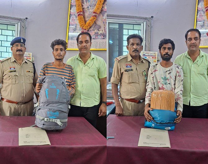 Raipur crime News: रायपुर पुलिस की बड़ी कार्रवाई: 11.4 किलो गांजा के साथ दो अंतर्राज्यीय तस्कर गिरफ्तार