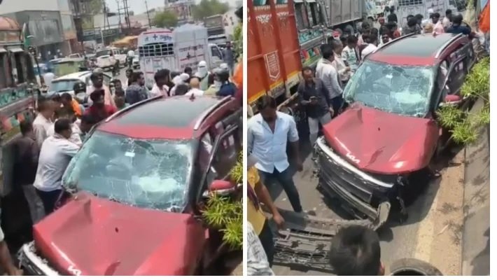 Raipur Accident: रायपुर रिंग रोड पर कार-ट्रक की जोरदार टक्कर, घंटों जाम से लोग परेशान