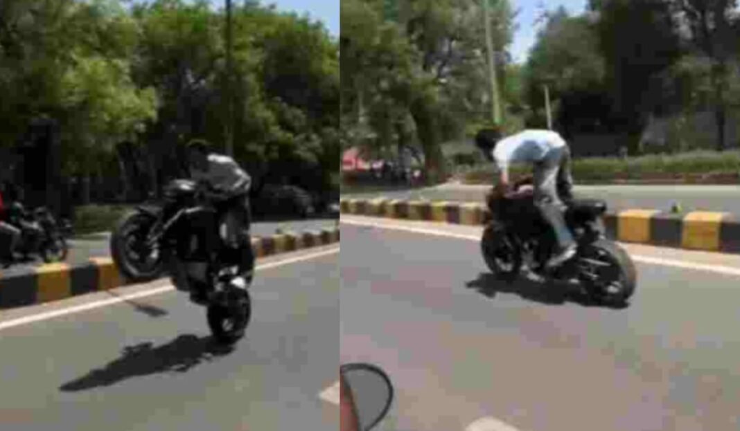 Gwalior Bike Stunt: VIP इलाके में मौत को दावत! जज-IAS-IPS अधिकारियों के बंगलों के सामने युवक ने एक पहिए पर दौड़ाई बाइक, वीडियो वायरल होने के बाद मचा हड़कंप