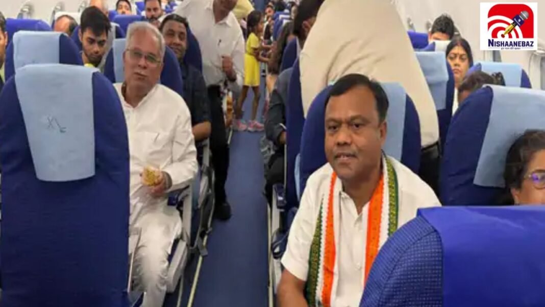 Indigo फ्लाइट खराब मौसम में नागपुर डायवर्ट, पूर्व CM भूपेश बघेल और DCM अरुण साव समेत कई नेता थे सवार