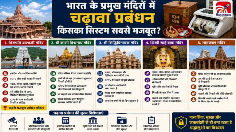 राम मंदिर विवाद के बाद बड़ा सवाल! आखिर किस मंदिर का चढ़ावा प्रबंधन सबसे सुरक्षित और पारदर्शी ?