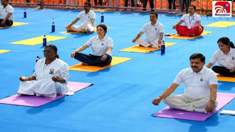 International Yoga Day 2026: जबलपुर में राष्ट्रपति द्रौपदी मुर्मू ने किया योग, CM मोहन यादव और राज्यपाल भी हुए शामिल