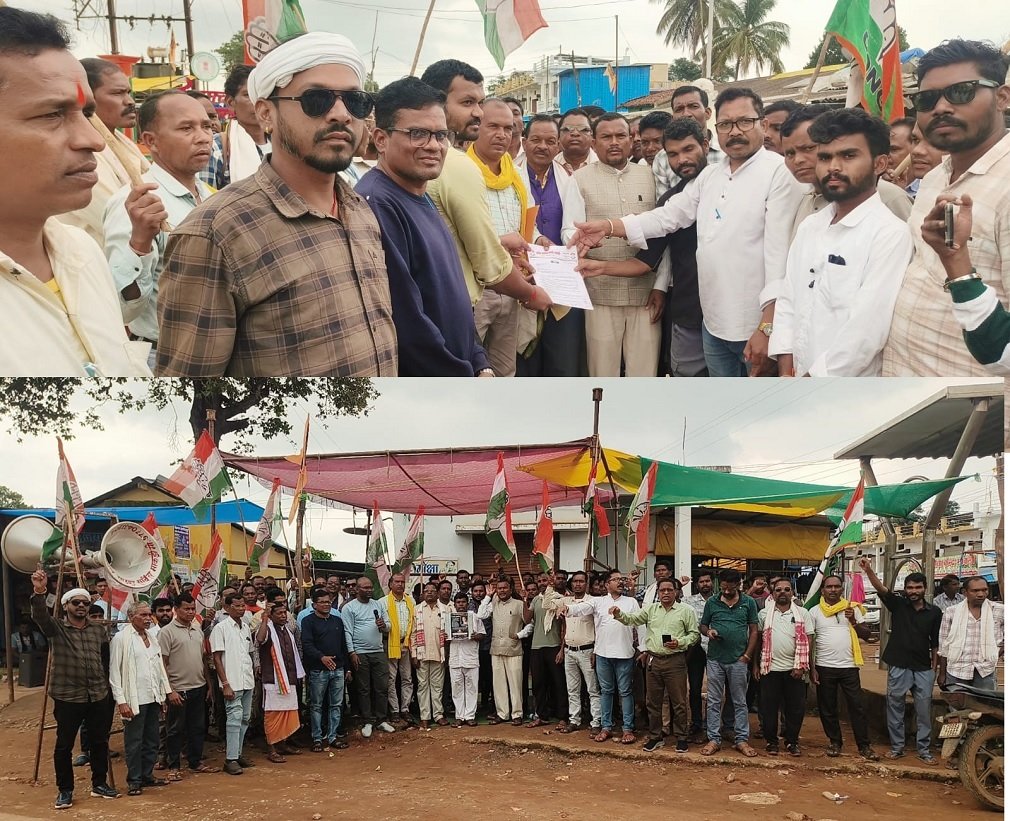 Makdi News: ब्लॉक स्तरीय विरोध-प्रदर्शन सफलतापूर्वक संपन्न, कार्यक्रम प्रभारियों एवं मंडल प्रभारियों के नेतृत्व में बड़ी संख्या में जुटे कांग्रेस कार्यकर्ता Makdi News