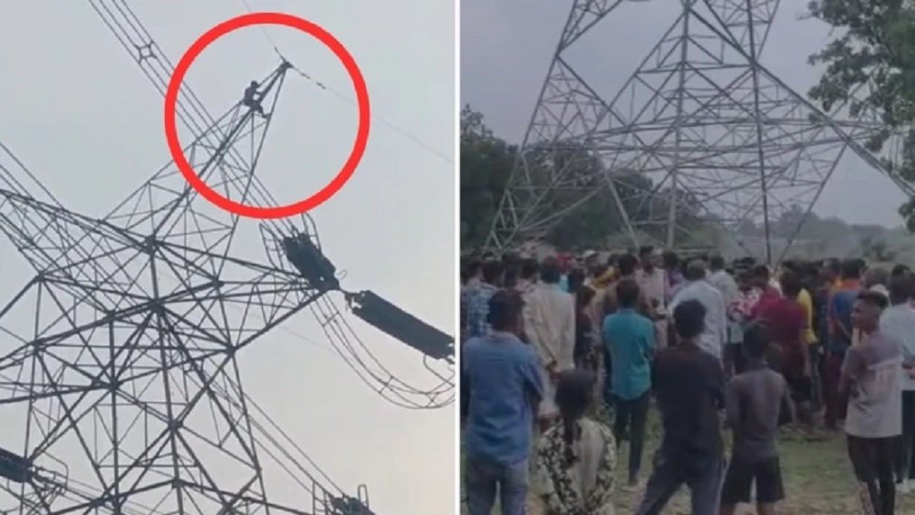 Balrampur News: पत्नी के मायके जाने से नाराज युवक हाईटेंशन टावर पर चढ़ा, बलरामपुर में आधे घंटे चला हाई-वोल्टेज ड्रामा Balrampur News