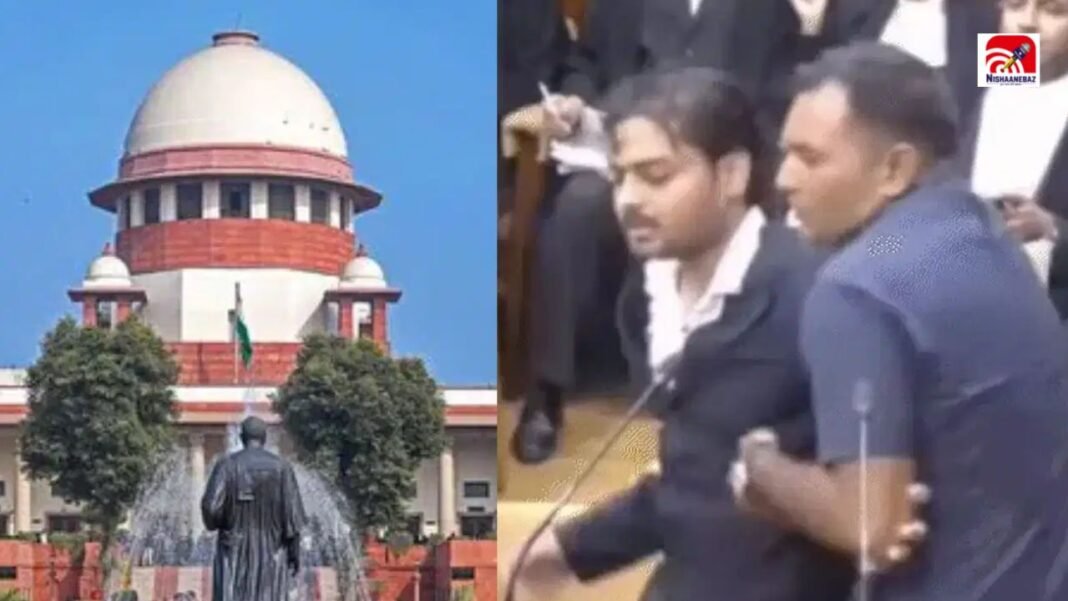 सुप्रीम कोर्ट में हंगामा, गालियां और फाइलें फेंकी… फिर भी CJI ने क्यों नहीं कराया केस? सुप्रीम कोर्ट में हंगामा, गालियां और फाइलें फेंकी… फिर भी CJI ने क्यों नहीं कराया केस?