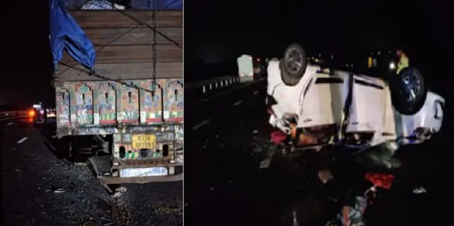 Khatushyam Pilgrim: रतलाम में खाटूश्याम दर्शन से पहले परिवार पर टूटा कहर, एक्सप्रेस-वे पर खड़े ट्रक में घुसी कार; 4 की मौत, 5 गंभीर घायल