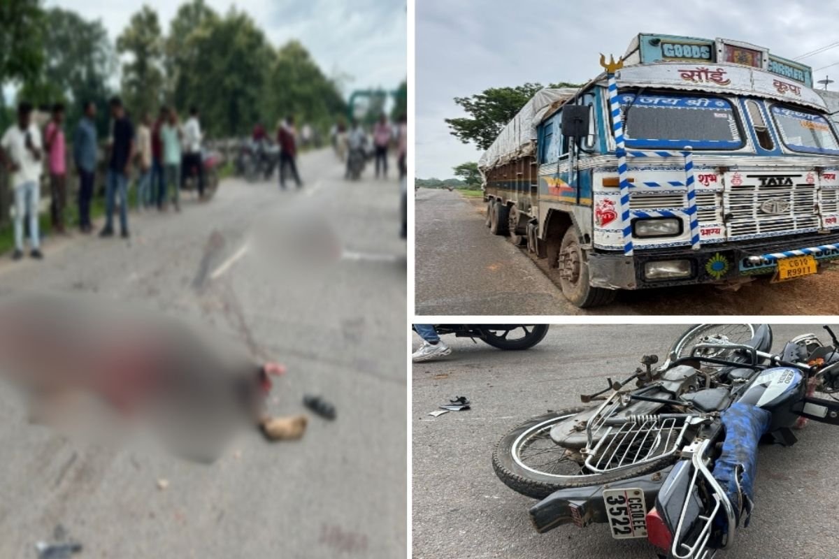 Bilaspur Takhatpur Road Accident: तखतपुर में भीषण सड़क हादसा, अनियंत्रित ट्रक की टक्कर से बाइक सवार तीन युवकों की मौके पर मौत