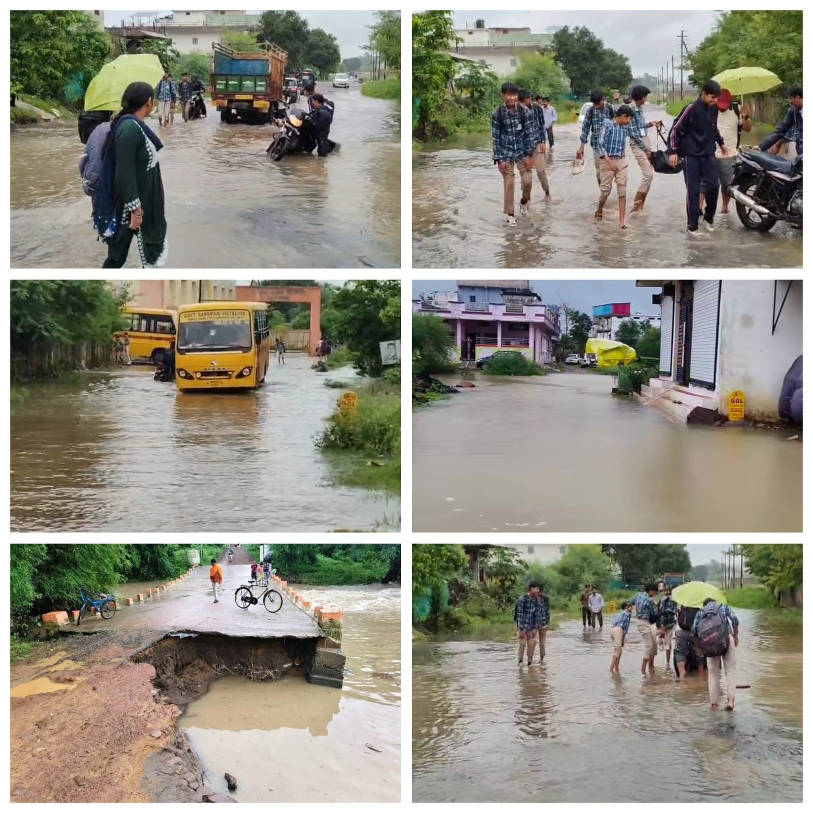 Raisen Heavy Rain Civic Issues: रायसेन में बारिश ने खोली जल निकासी की पोल, सांची रोड जलमग्न, रॉयल सिटी के घरों में घुसा पानी