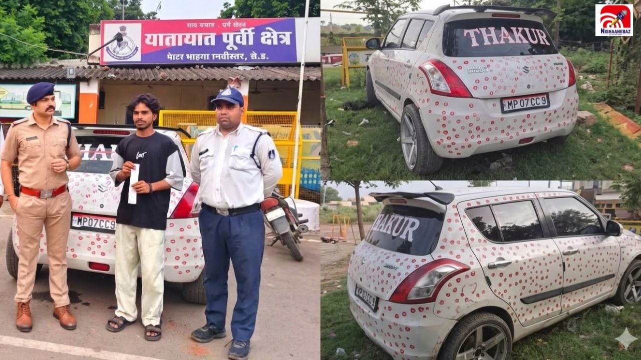 Gwalior Kissing Car: 900 की लिपस्टिक से 3400 Kiss, 55 लाख Views… फिर लगा ₹5500 का झटका