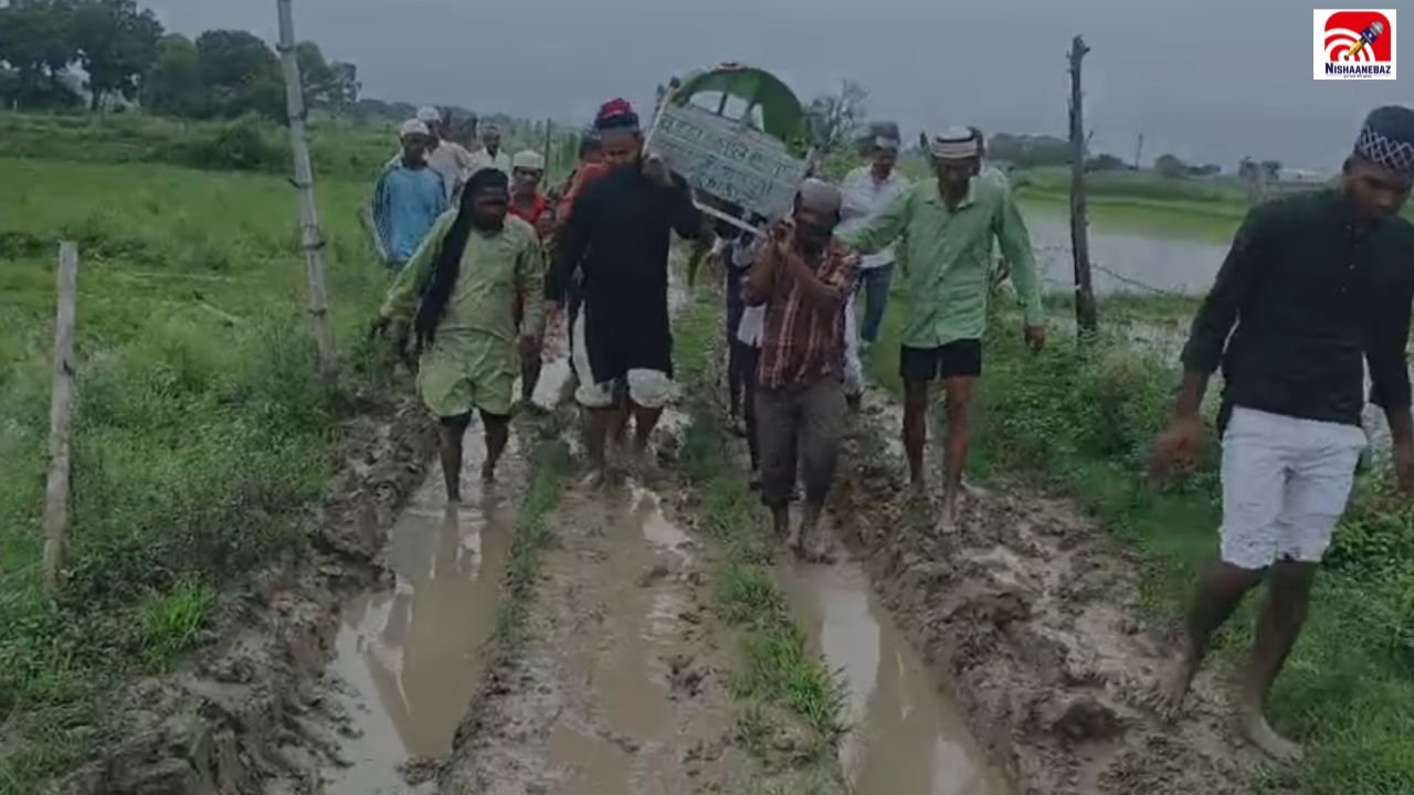 Rewa News: 3 किलोमीटर का दलदल, एंबुलेंस गांव से दूर! इलाज के अभाव में बुजुर्ग की मौत