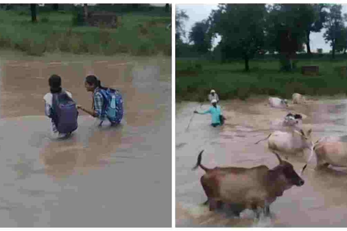 Maihar School Girls Crossing River: उफनती नदी के बीच जान जोखिम में डालकर स्कूल जाने को मजबूर छात्राएं, सामने आई दिल दहलाने वाली तस्वीर