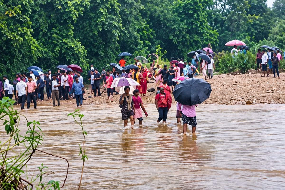 Bilaspur Samdeel Village Ghongha River Accident: स्कूल से छुट्टी के बाद घर लौट रहे थे बच्चे: घोंघा नदी में डूबे 3 भाई-बहन, पूरे गांव में शोक की लहर