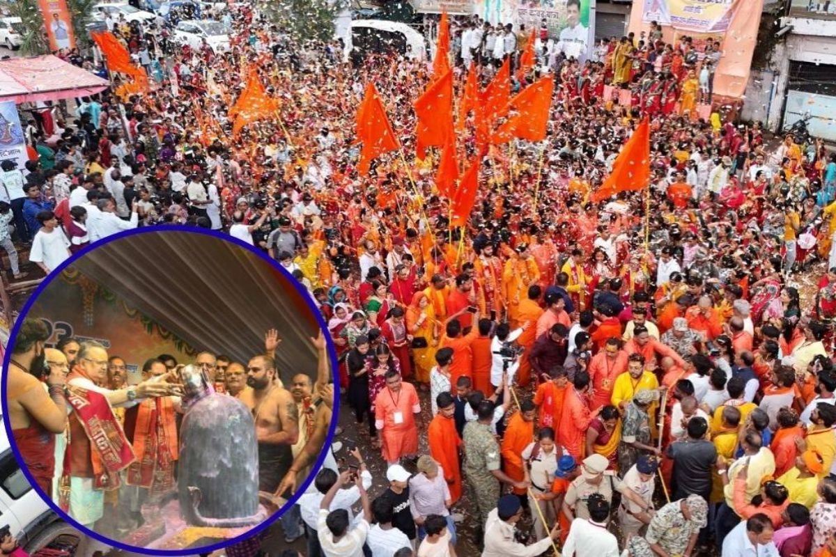 Raipur Grand Kanwar Yatra: राजधानी रायपुर में उमड़ा जनसैलाब: 10 हजार कांवड़ियों संग 13 किमी पैदल चले सीएम साय और दिग्गज नेता