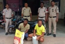 Raigarh Crime: अवैध महुआ शराब के खिलाफ दो अलग-अलग मामलों में 14 लीटर शराब, बाइऊ जब्त, दो आरोपी गिरफ्तार Raigarh Crime