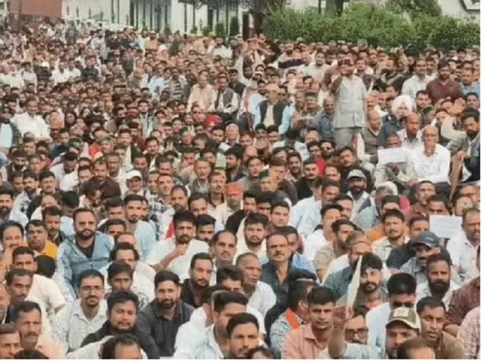 Chhattisgarh Employees Protest Chhattisgarh Employees Protest