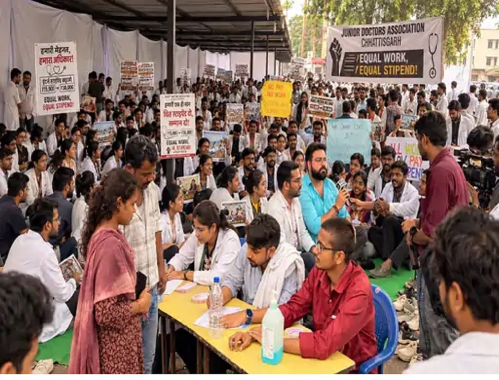 JDA Protest : छत्तीसगढ़ में जूनियर डॉक्टर्स की हड़ताल, OPD सेवाएं प्रभावित; JDA ने 28 सितंबर से इमरजेंसी बंद करने की दी चेतावनी