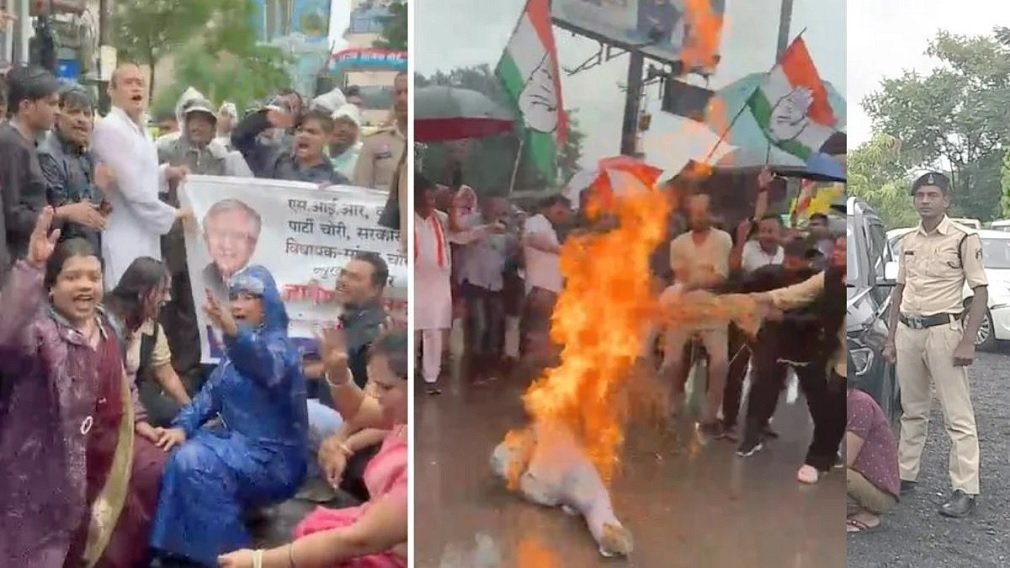 Raipur Congress Protest: CEC के खिलाफ कांग्रेस का प्रदर्शन, निर्वाचन कार्यालय की ओर बढ़े कार्यकर्ता; पुलिस से झड़प