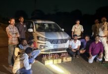 Raipur Crime: रायपुर ग्रामीण पुलिस की बड़ी कार्रवाई: शराब दुकान के सुपरवाइजर-सैल्समैन समेत 7 गिरफ्तार, आर्टिका से 160 पाव शराब जब्त Raipur Crime