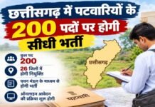 CG Vyapam: छत्तीसगढ़ में पटवारी के 200 पदों पर सीधी भर्ती को मंजूरी, 26 जिलों में होगी नियुक्ति CG Vyapam