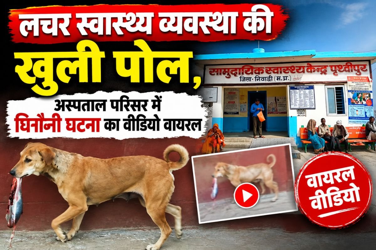 Prithvipur Hospital Stray Dog: निवाड़ी के पृथ्वीपुर अस्पताल में घुसा आवारा कुत्ता; मुंह में दबाकर ले गया जैविक अवशेष, वायरल वीडियो से मचा हड़कंप