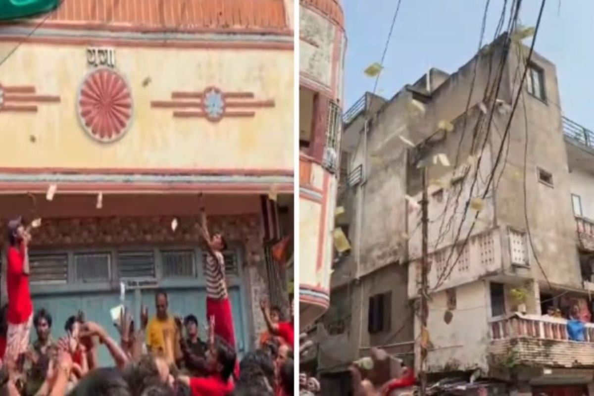 Bilaspur Matki Phod Cash Shower News: मटकी फोड़ प्रतियोगिता के दौरान नोटों की बारिश; युवाओं पर लुटाए गए सवा लाख रुपये